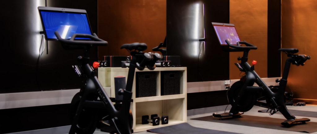 Peloton Bikes at the new University of Texas gym