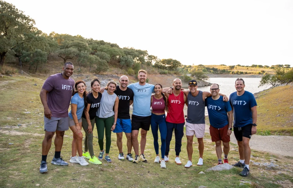 iFIT trainers and members in Avis, Portugal