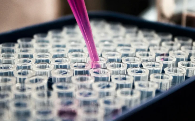 pipette in lab