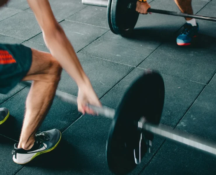 personal trainer and fitness client