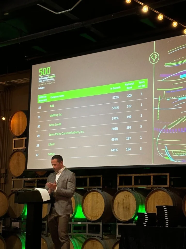 an image from the Deloitte ceremony