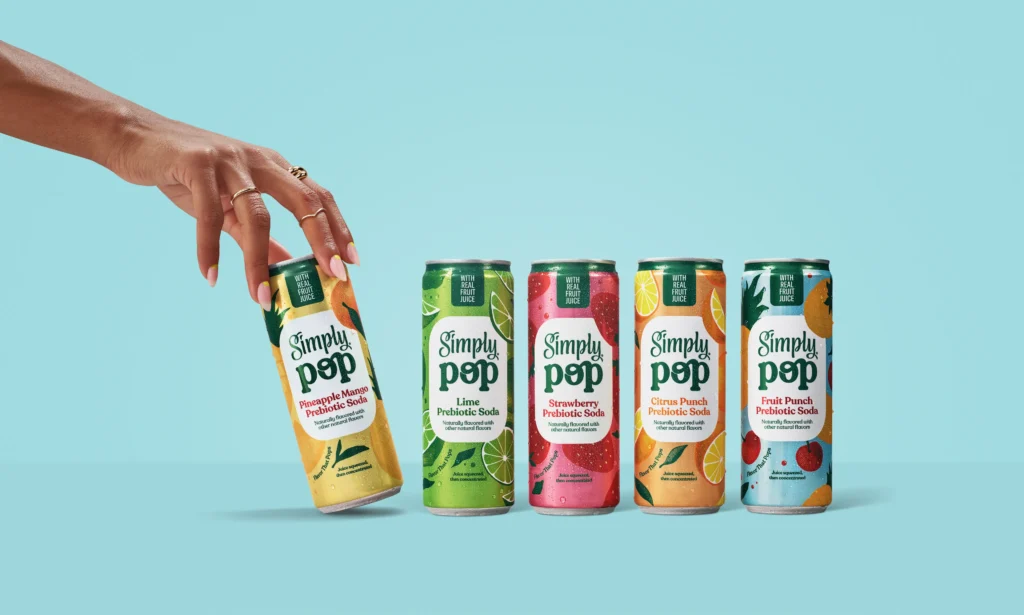 Simply Pop, a new line of functional soda from Coca-Cola.